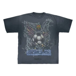 CJ X FCB WASHED SPRAY LOGO TEE