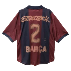 CJ X NIKE X FC BARCELONA RETRO 2000/01 HOME SKELETON JERSEY